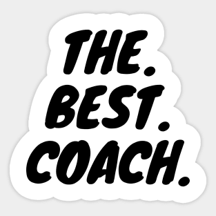 The Best Coach Sticker